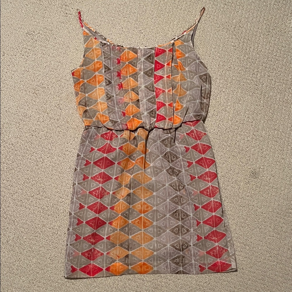BCBGeneration Multicolor Geometric Dress